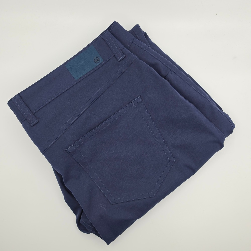 Peter Millar EB66 Chino Pants Mens 36x34 Navy Blue Business Casual Formal